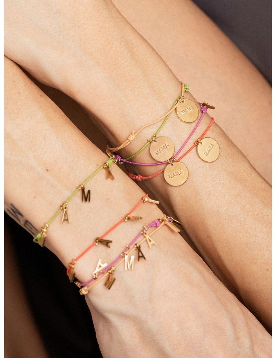 Pulseras amaloa | Pulsera Elastico Con Colgantes Mama