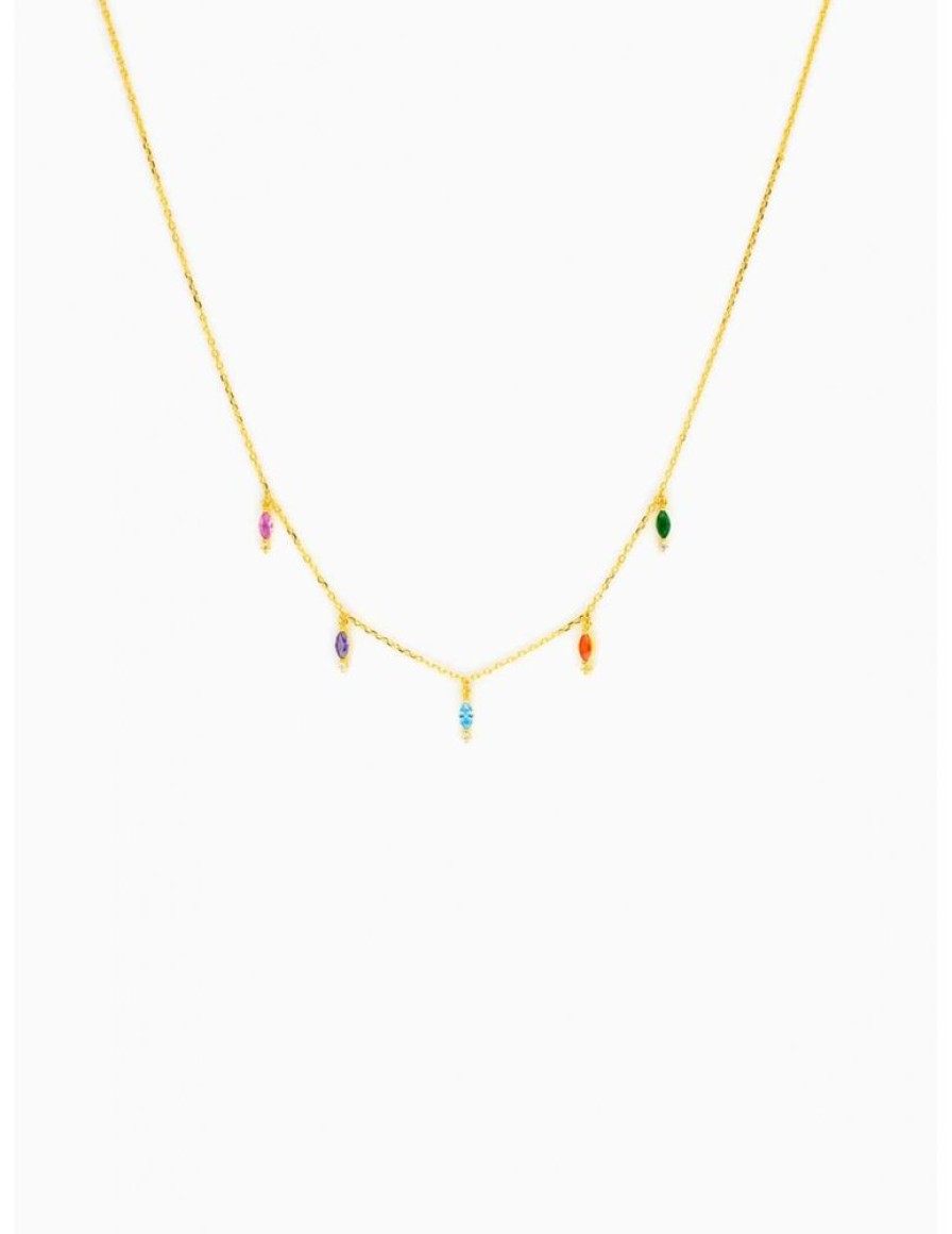 Collares amaloa | Collar Arcoiris Plata De Ley