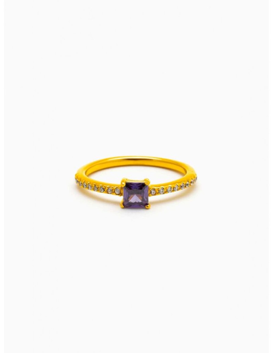 Anillos amaloa | Anillo Purpura Plata De Ley