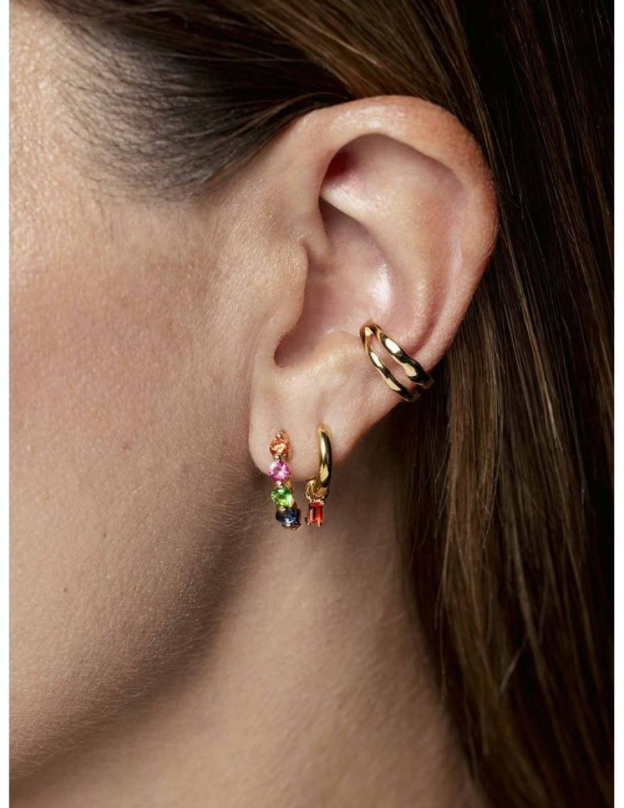 Pendientes amaloa | Ear Cuff Atardecer Plata De Ley